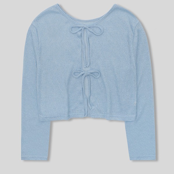 🇰🇷［韓妞穿搭-現貨］A024  98度C 98製作 透膚雙綁帶兩穿亞麻罩衫 蝴蝶結 上衣 罩衫 98doci-規格圖9