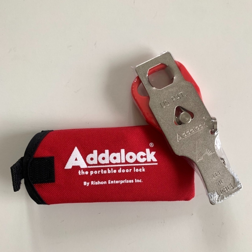 ［美國選物-現貨］🔒 addalock防盜門擋鎖 安全門扣 飯店安全鎖 門內鎖 獨旅必備 旅遊必備 旅遊鎖 租屋必備-細節圖4