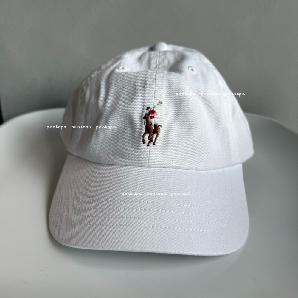 白色/皮革藍字 🧢（✨免運）