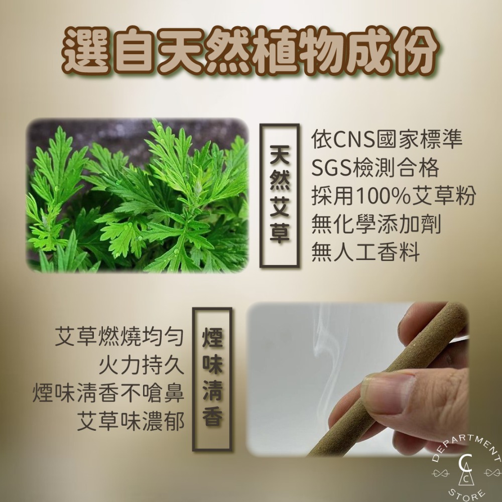 【SGS認證、現貨】薰香棒 艾草棒 益成 艾草薰香棒 60cm 1台斤-細節圖3