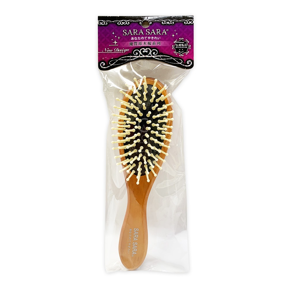 【現貨】梳子 原木梳 大桃按摩梳-細節圖2