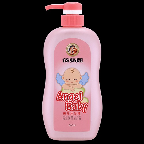 【台灣製造、現貨】嬰兒沐浴精 嬰兒沐浴乳 嬰兒沐浴 依必朗 Angel Baby 嬰兒沐浴精 600ml-細節圖2