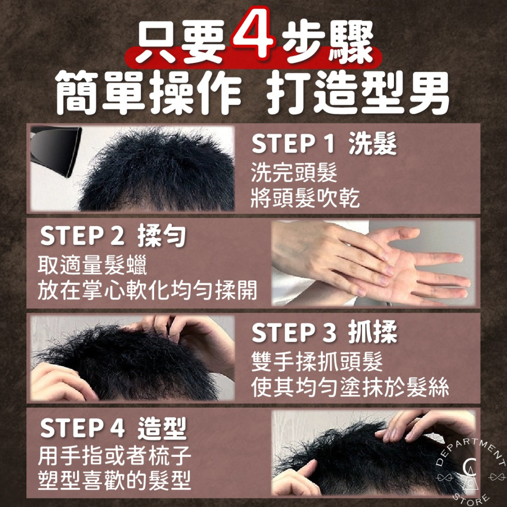 【現貨】髮腊 髮泥 髮蠟 CDn 佧登髮腊 立體塑型髮泥 動感塑型髮腊 任意塑型髮腊-細節圖4