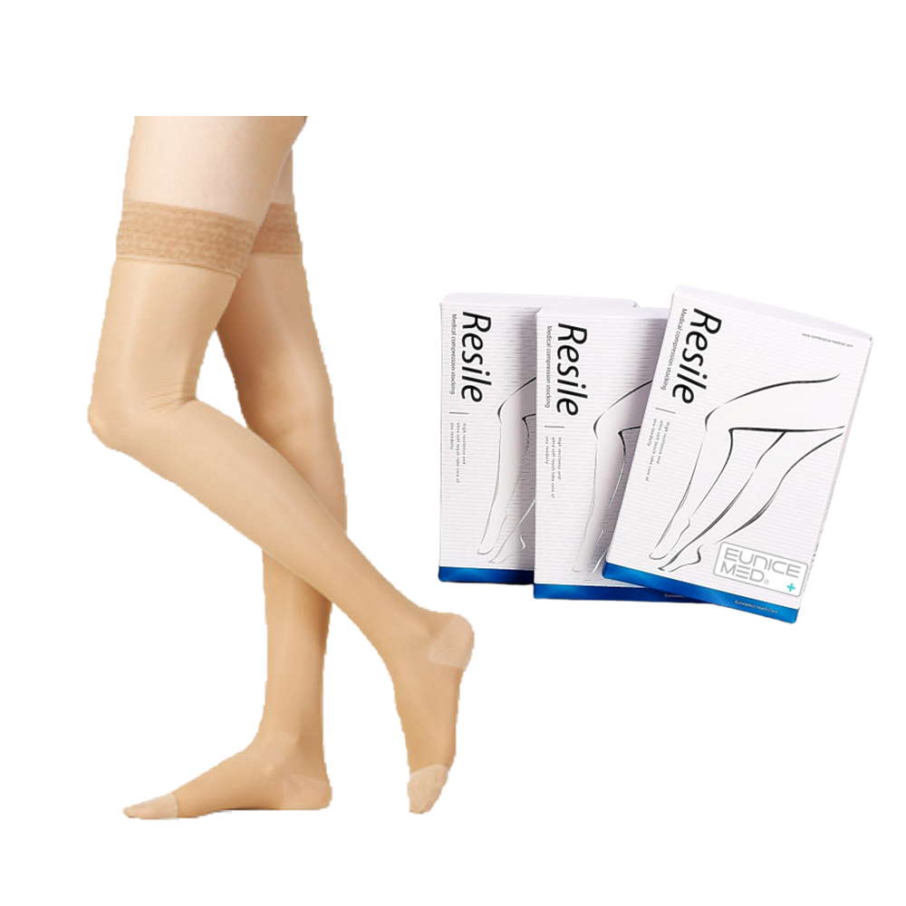 【EuniceMed】醫用輔助襪/漸進式壓力襪(CPS-3302-BG包趾膚色大腿襪 靜脈曲張/彈性襪/久站/舒緩減壓)-細節圖2