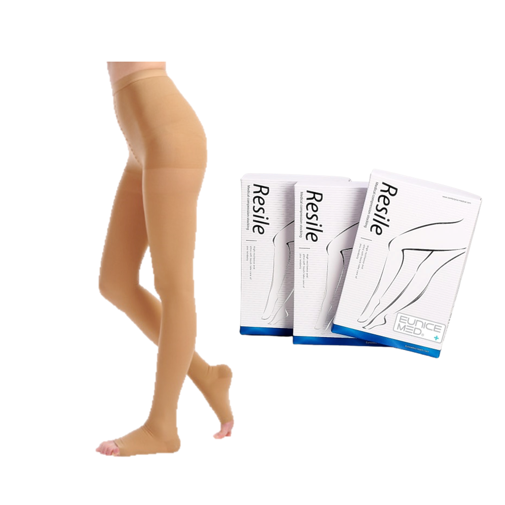 【EuniceMed】醫用輔助襪/漸進式壓力襪(CPS-3404-BG露趾膚色褲襪 靜脈曲張/彈性襪/久站/舒緩減壓)-細節圖2