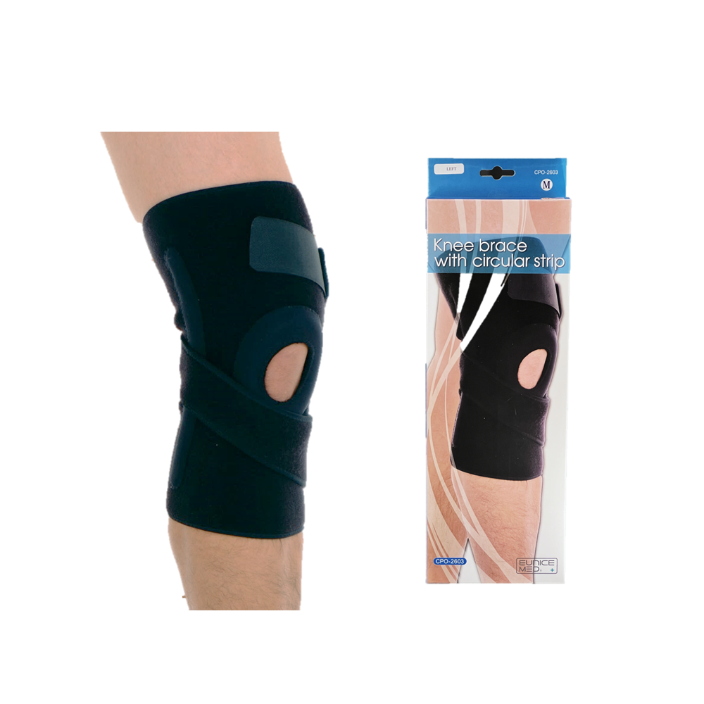 【EuniceMed】纏繞式綁帶護膝(CPO-2603)(纏繞式綁帶/膝蓋外圈矽膠墊片)-細節圖2