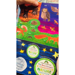 🐛✨ 全新到貨！Eric Carle 艾瑞卡爾《好餓的毛毛蟲》自然貼紙著色本-細節圖9