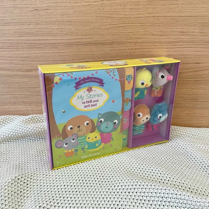 📦【The Story Factory｜我的小玩偶禮盒系列】手偶書 硬頁書 角色扮演禮盒-細節圖3