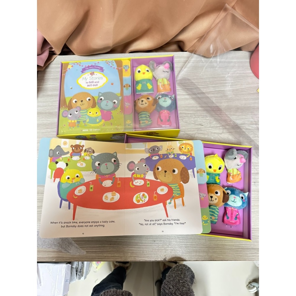 📦【The Story Factory｜我的小玩偶禮盒系列】手偶書 硬頁書 角色扮演禮盒-規格圖7