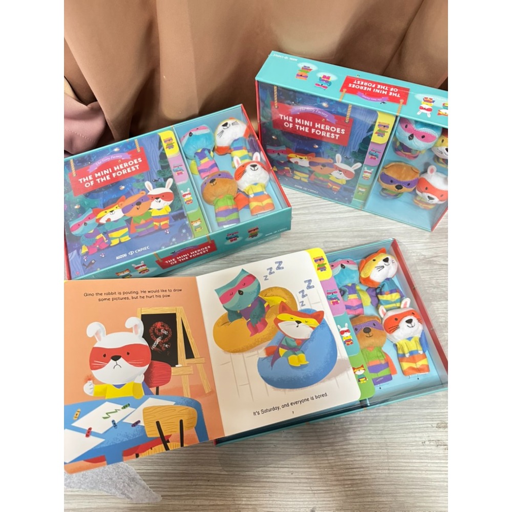 📦【The Story Factory｜我的小玩偶禮盒系列】手偶書 硬頁書 角色扮演禮盒-規格圖7