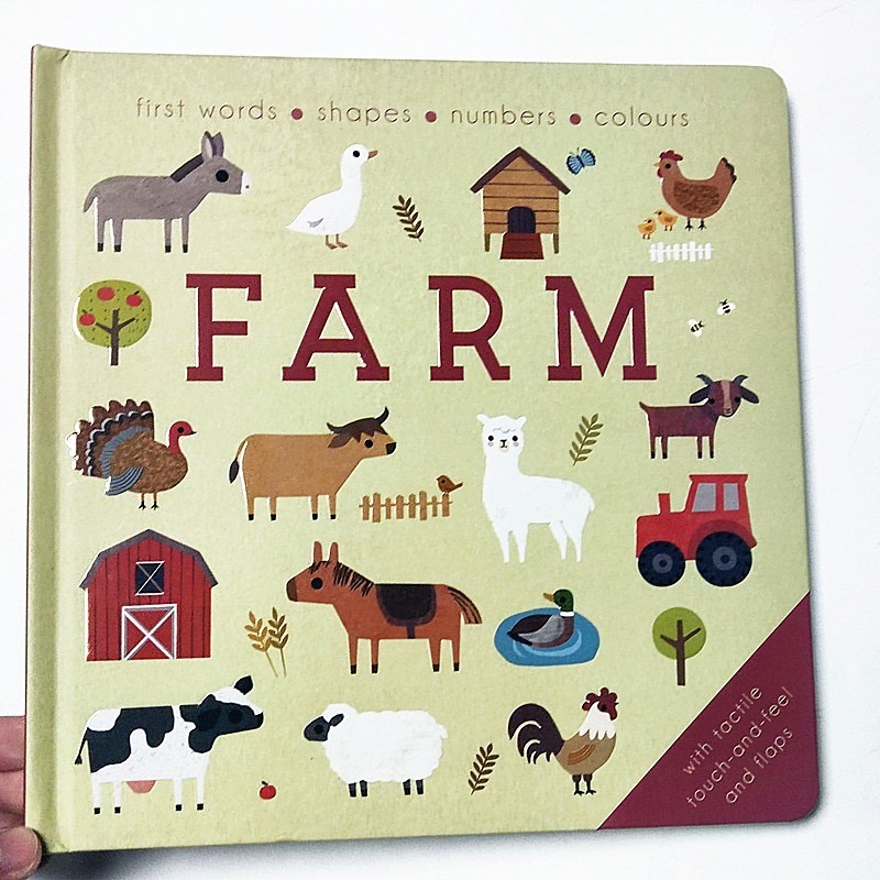 精裝英文啟蒙繪本🍀浮凸立體設計+顏色+形狀+數數+海洋動物+找找看🍀 海洋/農場/森林/野生動物-細節圖6