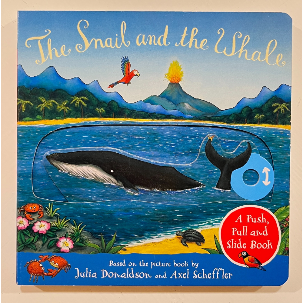 The Snail and the Whale 低幼 Monkey Puzzle 英文硬頁書 抽拉書 轉轉 機關書-細節圖2