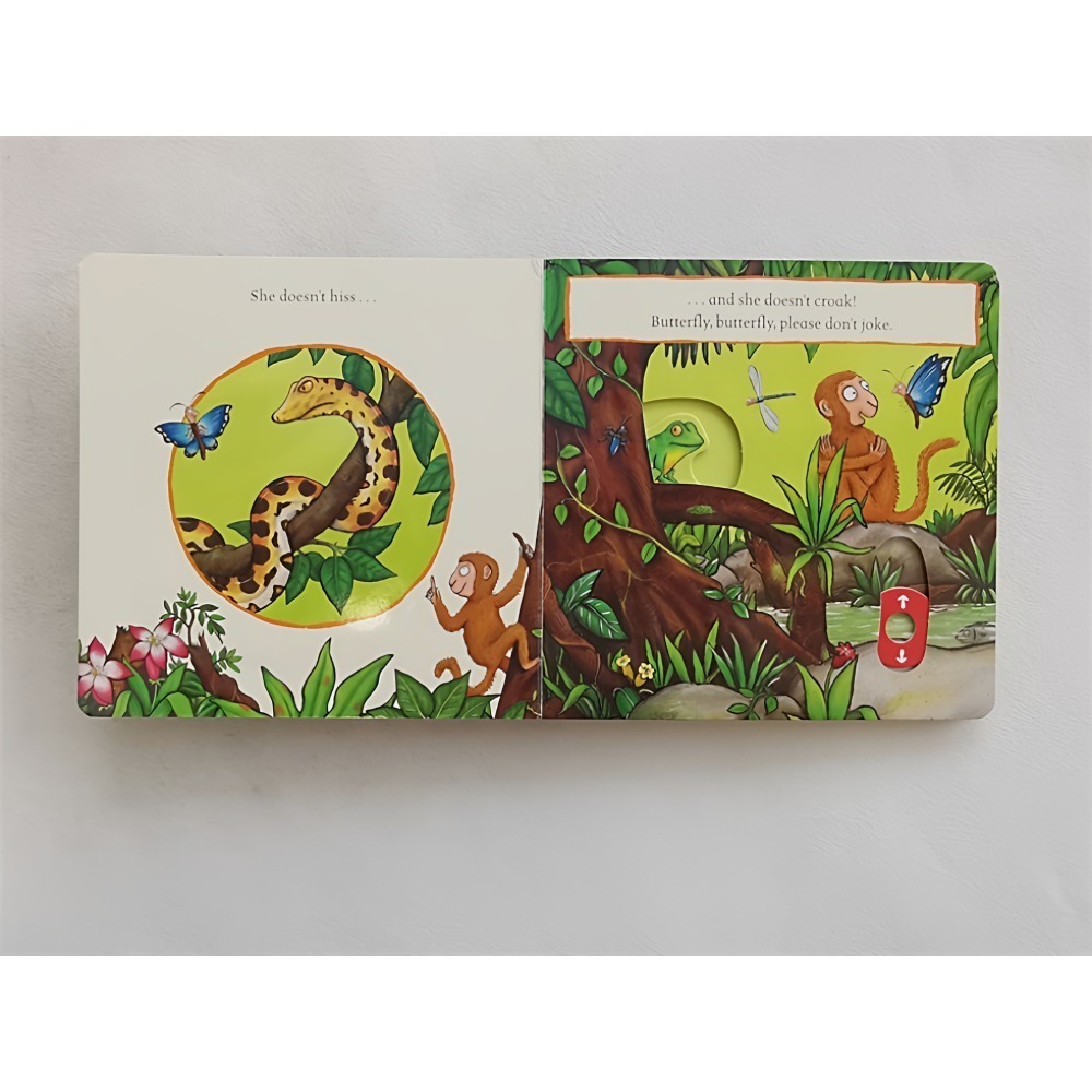 The Snail and the Whale 低幼 Monkey Puzzle 英文硬頁書 抽拉書 轉轉 機關書-細節圖5