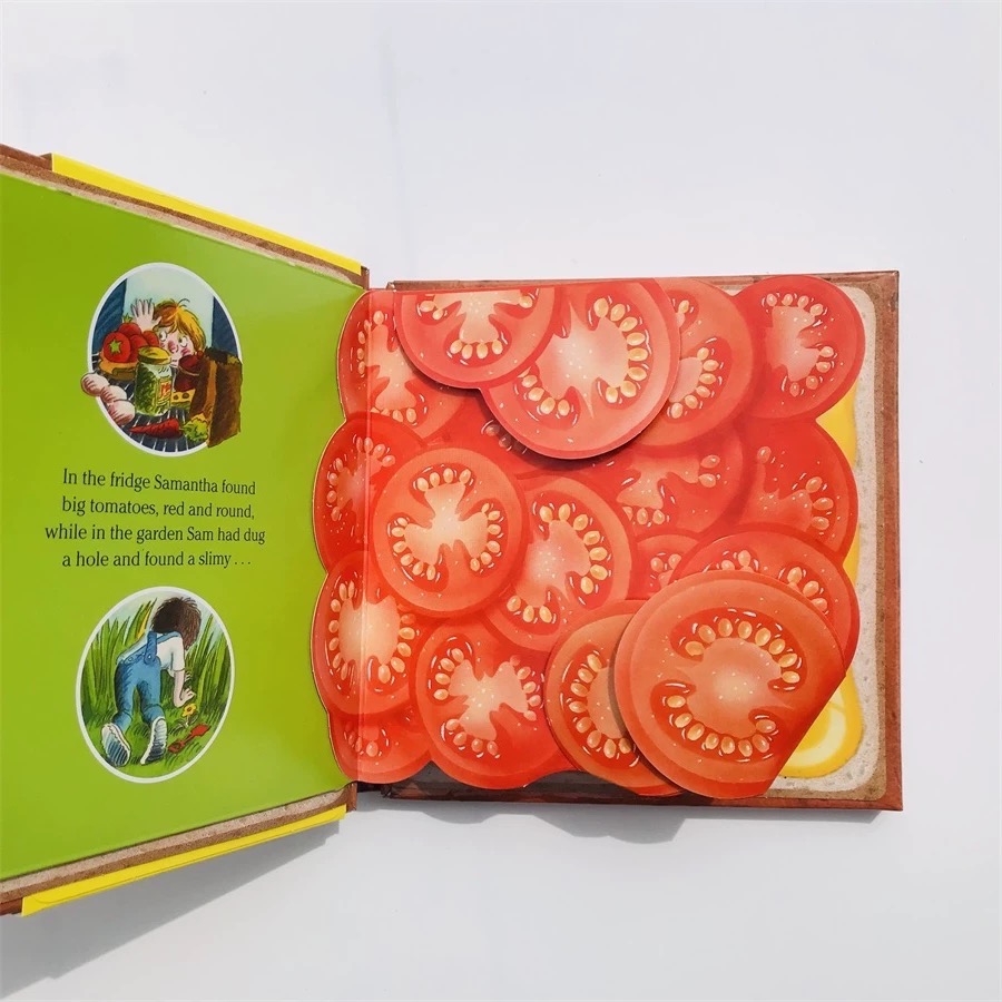 🥪Sam’s Sandwich 搞笑惡作劇 翻翻書 精裝書  📚David Pelham-細節圖5