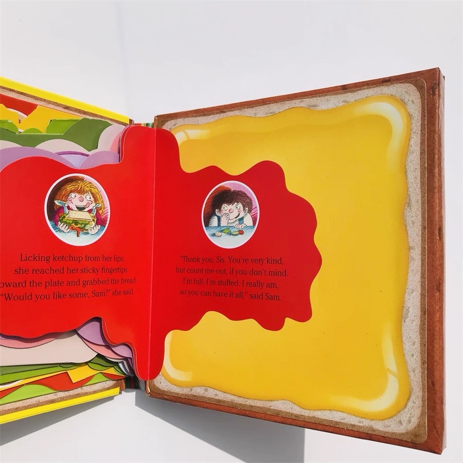 🥪Sam’s Sandwich 搞笑惡作劇 翻翻書 精裝書  📚David Pelham-細節圖7