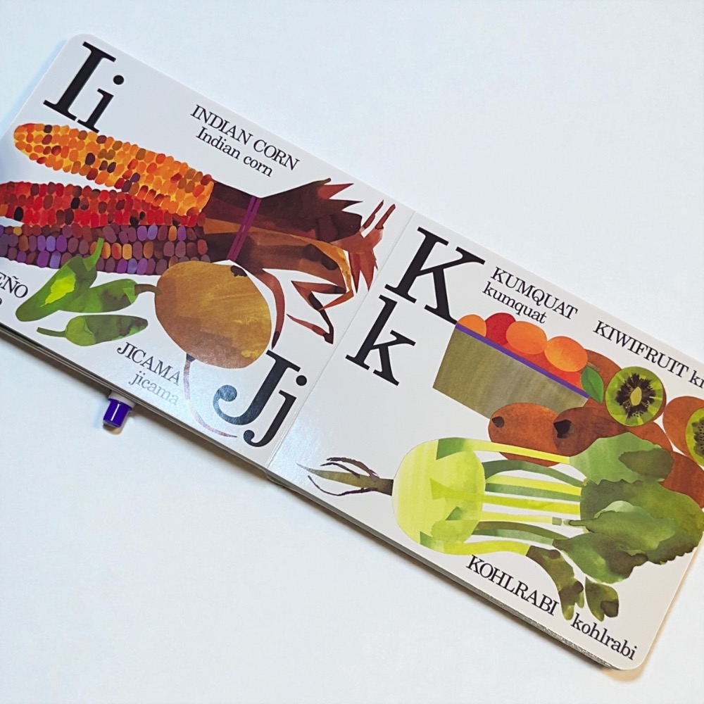 英文啟蒙 幼兒字母認知書 Eating the Alphabet 硬頁書 單字書-細節圖3