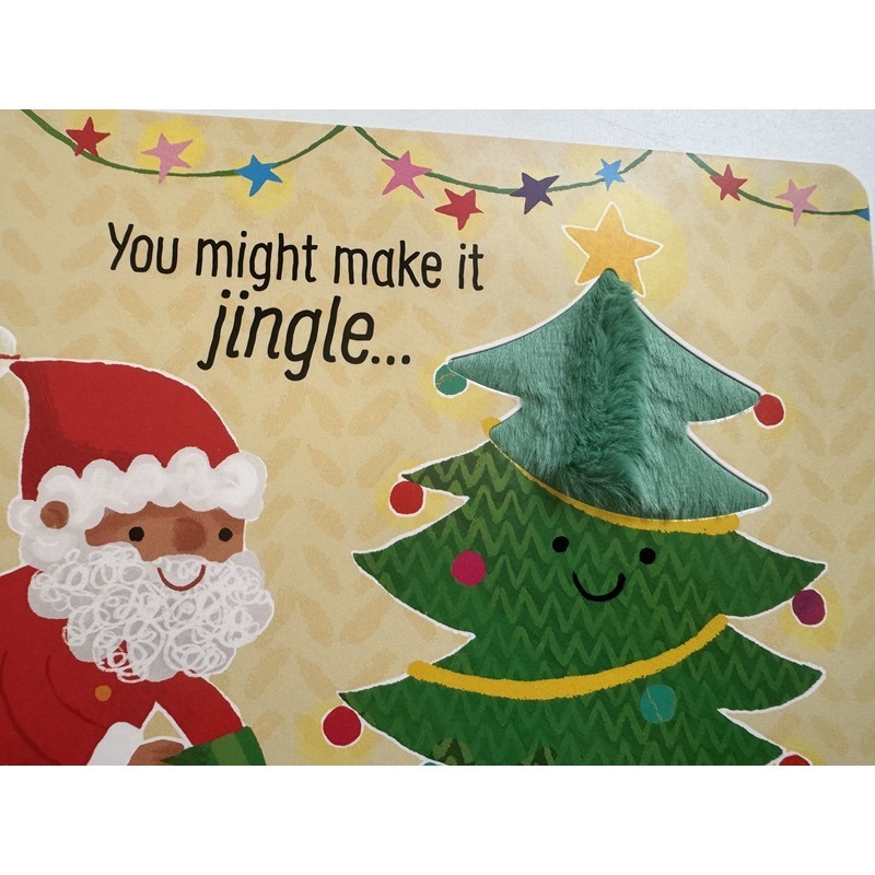 【Usborne】英文觸摸發聲書 低幼 硬頁書 撕不爛｜Don’t tickle the… 系列｜馴鹿/聖誕老人-細節圖2