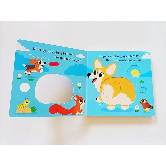 【英文】Puppy’s Wobbly Bottom 小狗晃晃屁股 手指轉轉 機關書 翻翻書 硬頁書-細節圖2