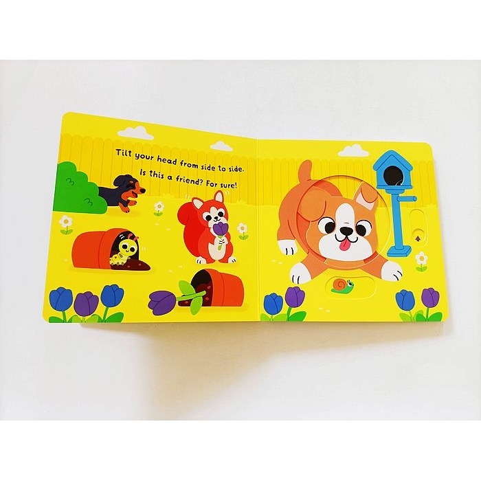 【英文】Puppy’s Wobbly Bottom 小狗晃晃屁股 手指轉轉 機關書 翻翻書 硬頁書-細節圖5