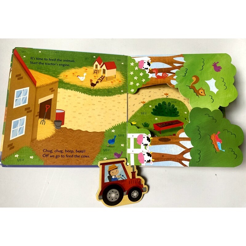 【英文】Farm Scramble! 農場立體遊戲書｜推拉操作書｜幼兒繪本｜硬頁書-細節圖2