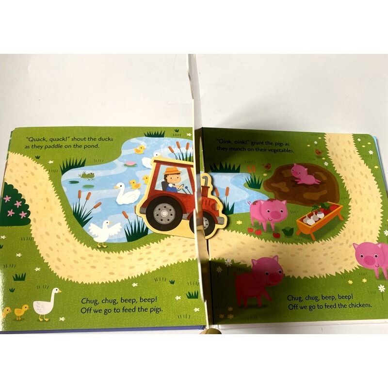 【英文】Farm Scramble! 農場立體遊戲書｜推拉操作書｜幼兒繪本｜硬頁書-細節圖5
