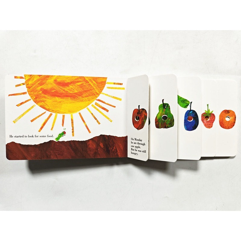 【英文】The Very Hungry Caterpillar 好餓的毛毛蟲｜Eric Carle ｜數數啟蒙｜硬頁書-細節圖2