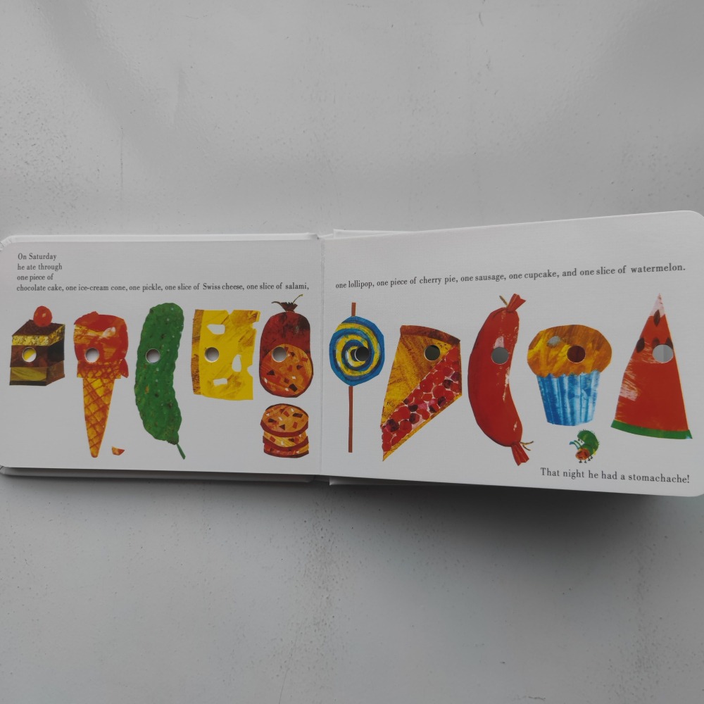 【英文】The Very Hungry Caterpillar 好餓的毛毛蟲｜Eric Carle ｜數數啟蒙｜硬頁書-細節圖5