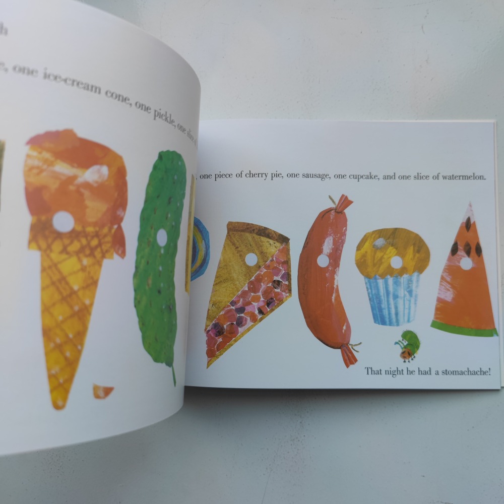 【英文】The Very Hungry Caterpillar 好餓的毛毛蟲｜Eric Carle ｜數數啟蒙｜硬頁書-細節圖7