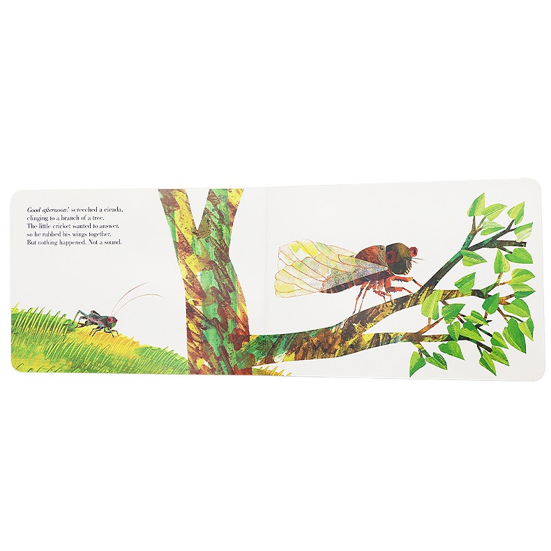 【英文】The Very Quiet Cricket 好安靜的蟋蟀｜Eric Carle ｜聲音互動｜情緒成長｜硬頁書-細節圖2