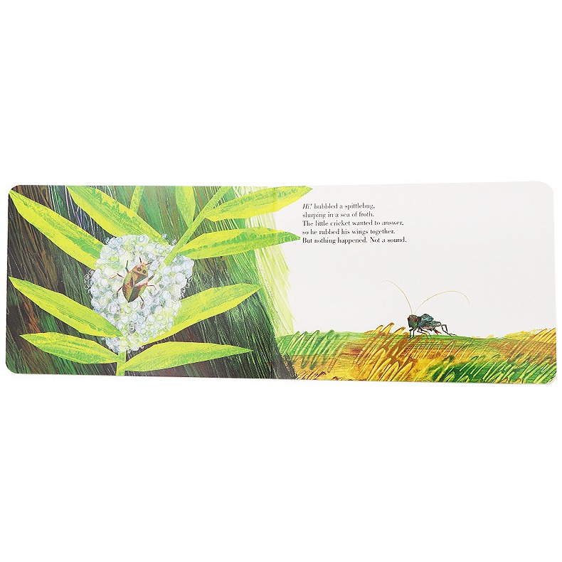 【英文】The Very Quiet Cricket 好安靜的蟋蟀｜Eric Carle ｜聲音互動｜情緒成長｜硬頁書-細節圖3