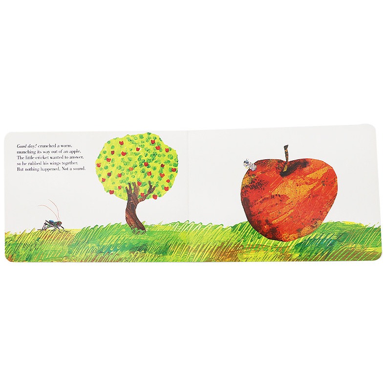 【英文】The Very Quiet Cricket 好安靜的蟋蟀｜Eric Carle ｜聲音互動｜情緒成長｜硬頁書-細節圖4