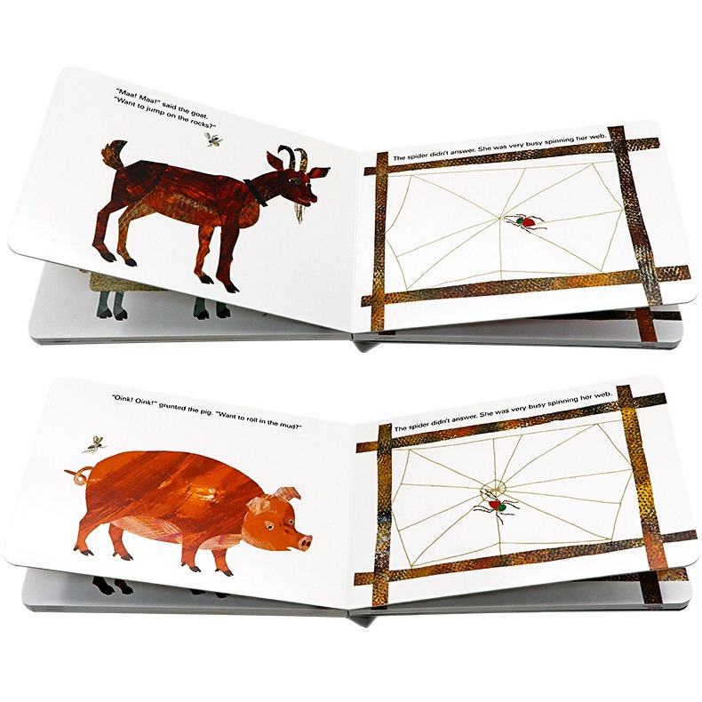 【英文】The Very Busy Spider 好忙的蜘蛛｜Eric Carle ｜觸摸感官書｜動物認知｜硬頁書-細節圖2
