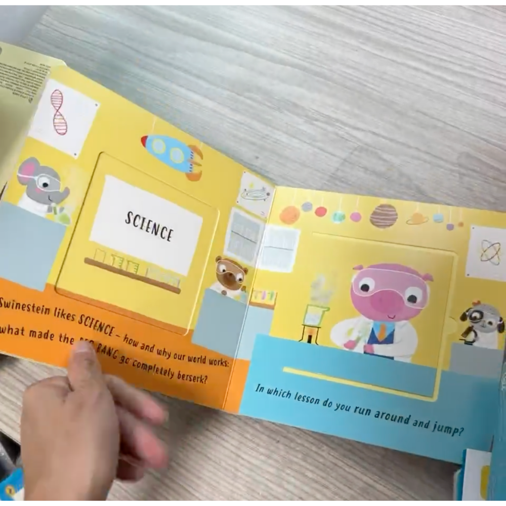 【英文】Peek-through My School｜翻翻洞洞書｜情境認知｜互動學習｜幼兒啟蒙｜硬頁書-細節圖6