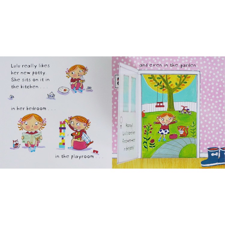 【英文】Lulu’s Loo｜如廁訓練操作書｜戒尿布繪本｜生活自理學習｜翻翻互動書｜硬頁書-細節圖3
