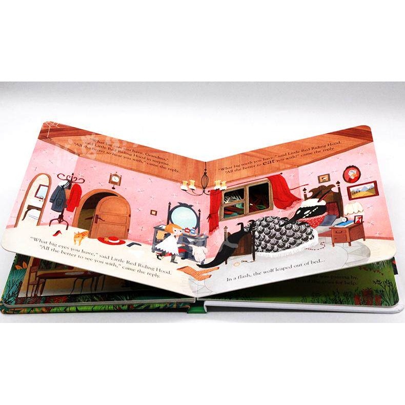 【英文】Little Red Riding Hood 小紅帽 洞洞書 翻翻書 Usborne童話繪本 硬頁書-細節圖5