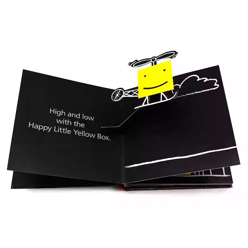 【英文】The Happy Little Yellow Box 立體書 反義詞學習 操作書 翻翻書 幼兒啟蒙-細節圖5