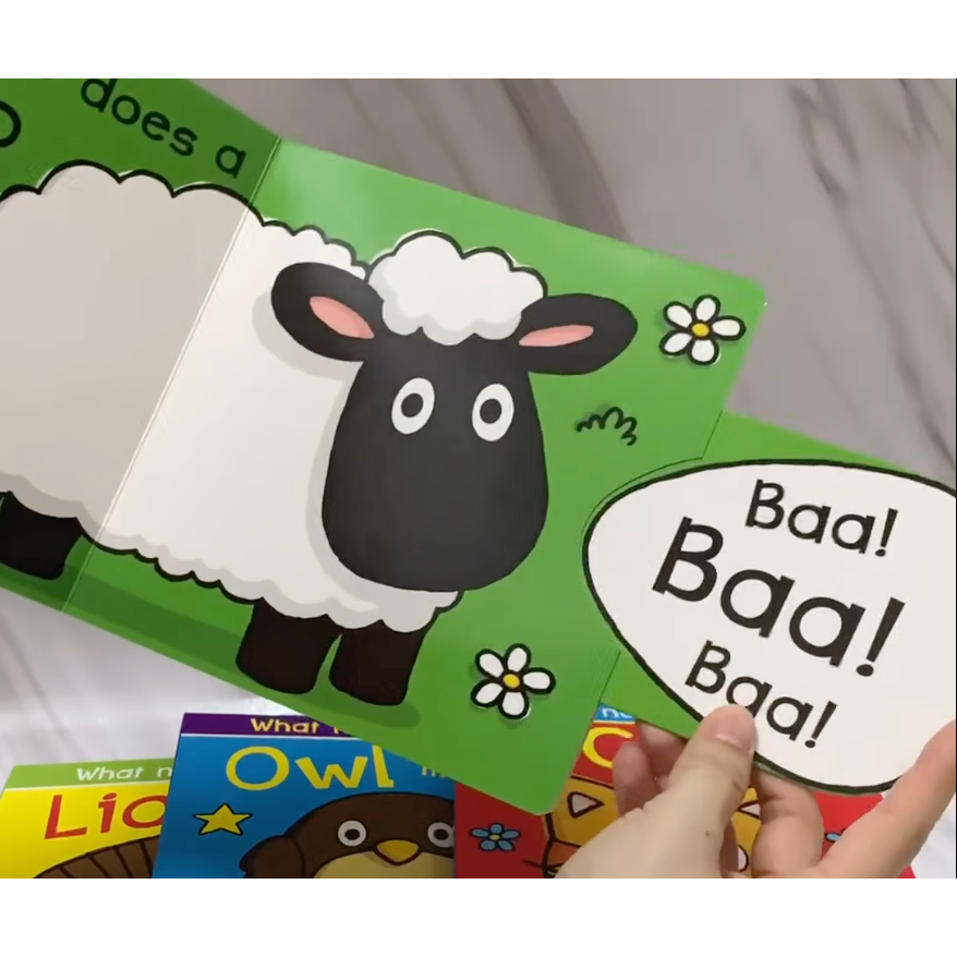 【英文】What Noise Does a Cow Make?牛牛怎麼叫？ 動物聲音 啟蒙 硬頁書｜寶寶學語 發聲-細節圖3