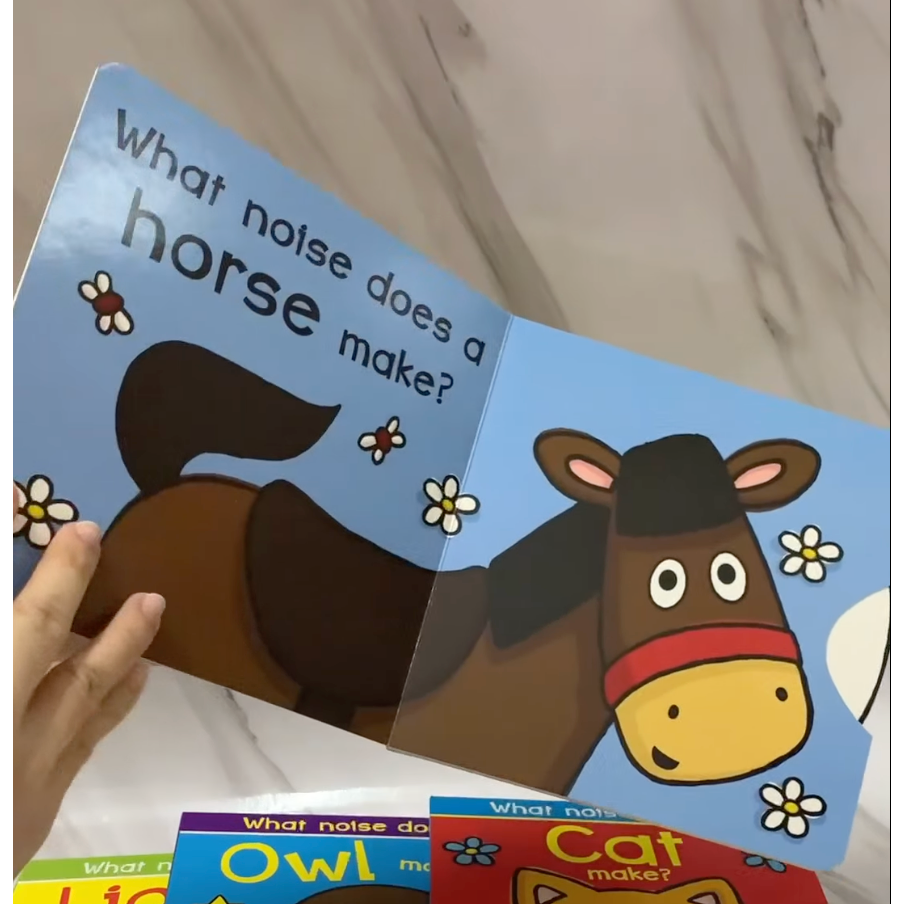 【英文】What Noise Does a Cow Make?牛牛怎麼叫？ 動物聲音 啟蒙 硬頁書｜寶寶學語 發聲-細節圖7