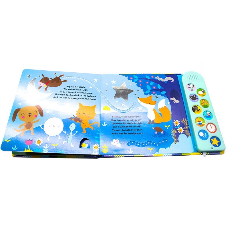 【英文】Usborne《寶寶的童謠兒歌》有聲書 觸摸書 洞洞書｜童謠音樂 指尖迷宮 幼兒啟蒙-細節圖6