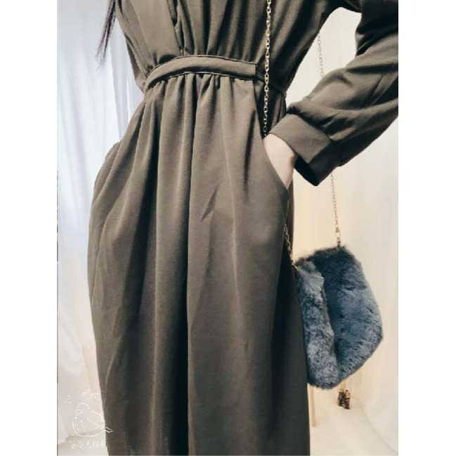 氣質深咖長裙綁帶多件套裝便宜特賣秋冬連衣裙洋裝裙子針織衫毛衣馬甲燈芯絨雪紡大衣襯衫窄裙百褶短裙長袖七分袖衛衣帽踢T恤西裝-細節圖5