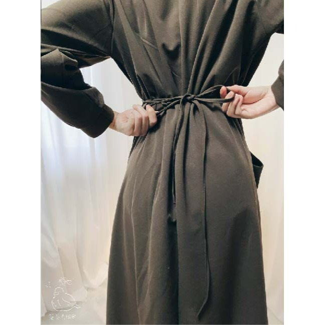 氣質深咖長裙綁帶多件套裝便宜特賣秋冬連衣裙洋裝裙子針織衫毛衣馬甲燈芯絨雪紡大衣襯衫窄裙百褶短裙長袖七分袖衛衣帽踢T恤西裝-細節圖6