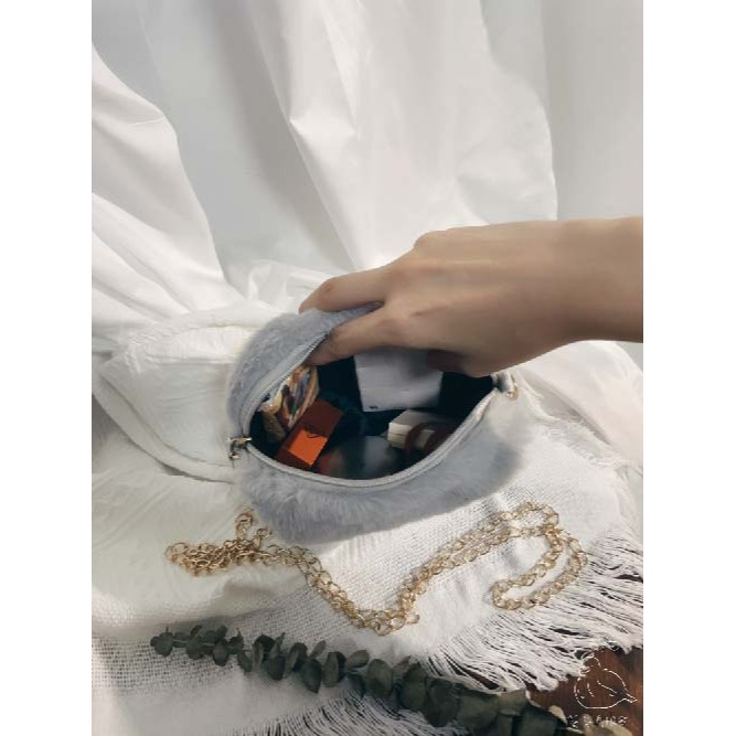 灰短毛方包-多件套裝便宜特賣秋冬連衣裙洋裝裙子針織衫毛衣馬甲燈芯絨雪紡大衣襯衫窄裙百褶短裙長袖七分袖衛衣帽踢T恤西裝寬褲-細節圖5