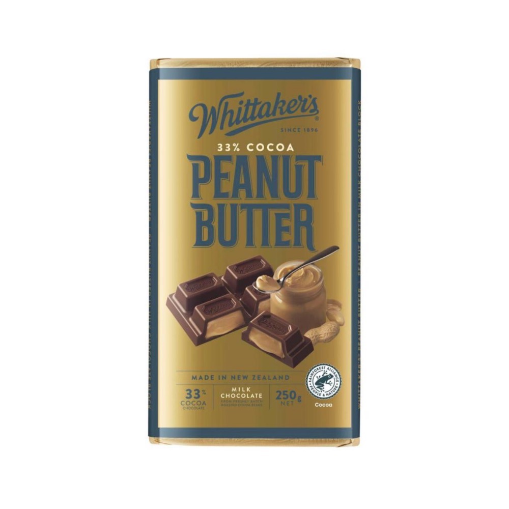 Whittakers 惠特克巧克力 多種口味 榛果 黑巧克力 花生 焦糖 牛扎糖-規格圖1