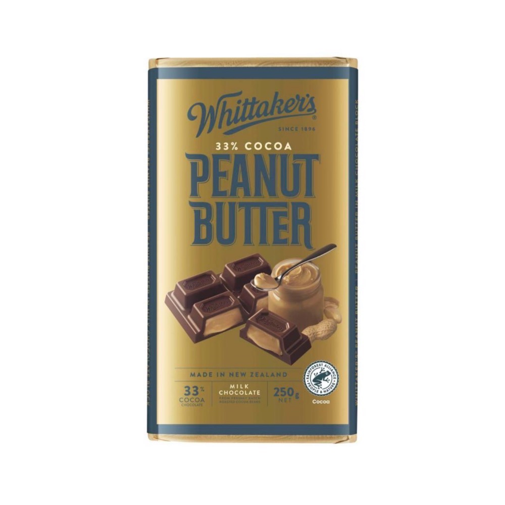 Whittakers 惠特克巧克力 多種口味 榛果 黑巧克力 花生 焦糖 牛扎糖-規格圖1