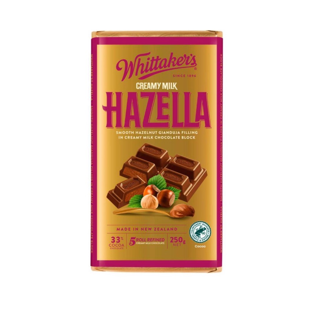 Whittakers 惠特克巧克力 多種口味 榛果 黑巧克力 花生 焦糖 牛扎糖-規格圖1