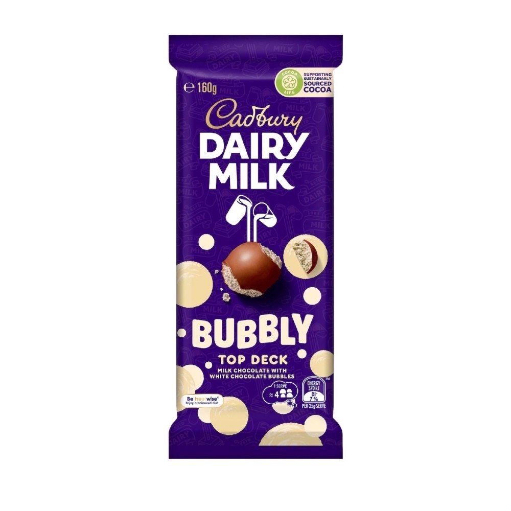 Cadbury Dairy 巧克力 多種口味 薄荷泡泡 白巧泡泡 蜂窩花生 棉花糖 綜合 跳跳糖-規格圖1