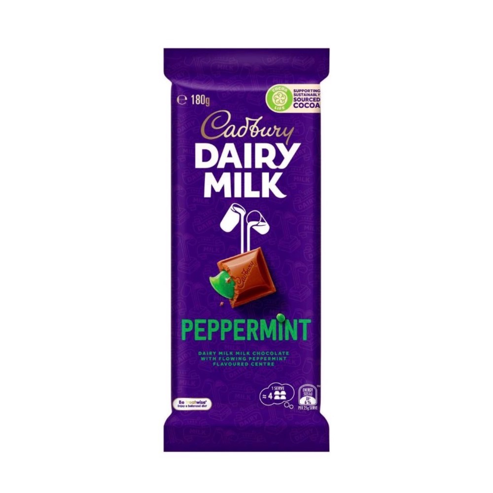 Cadbury Dairy 巧克力 多種口味 薄荷泡泡 白巧泡泡 蜂窩花生 棉花糖 綜合 跳跳糖-規格圖1
