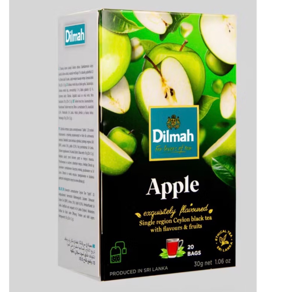 Dilmah 紅茶茶包 一盒20包 黑加侖  焦糖  蘋果  藍莓  橘子 荔枝-規格圖1