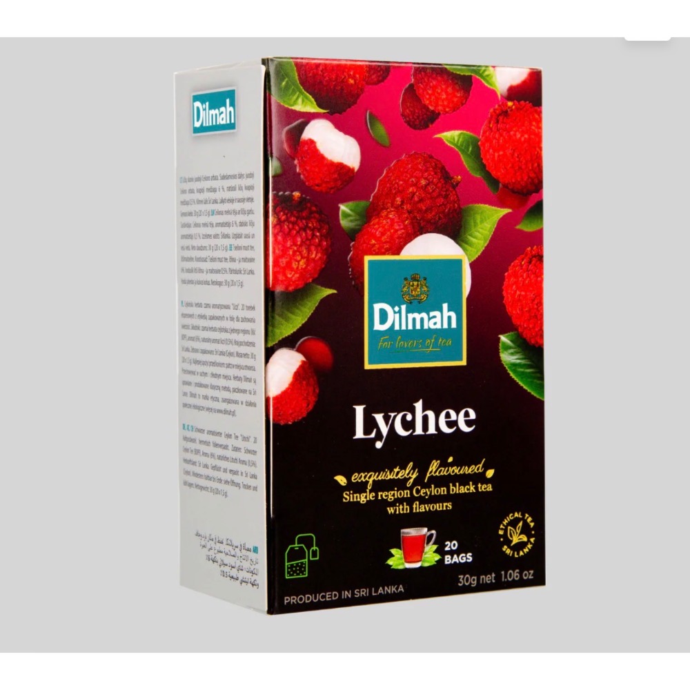 Dilmah 紅茶茶包 一盒20包 黑加侖  焦糖  蘋果  藍莓  橘子 荔枝-規格圖1