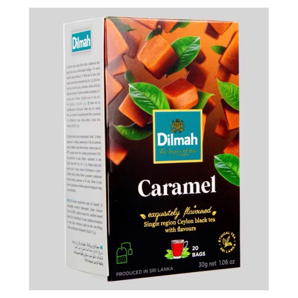 Dilmah 紅茶茶包 一盒20包 黑加侖  焦糖  蘋果  藍莓  橘子 荔枝-規格圖1